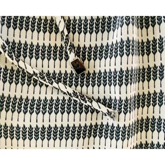 MNG Mango long-sleeved striped black & white dress XS - Picture 7 of 7